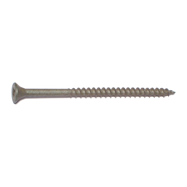 Buildright Deck Screw, #8 x 3 in, Steel, Flat Head, Square Drive, 450 PK 09241 - main